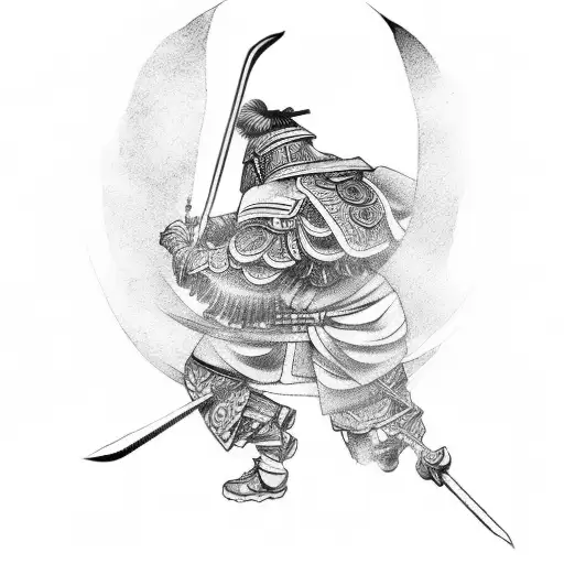 Japanese Warrior Full Back