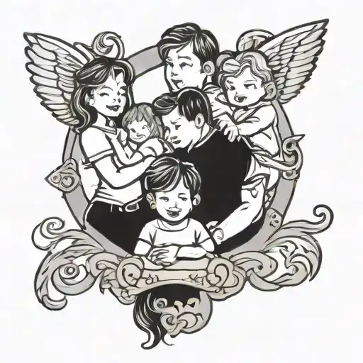 Family Kids Love Symbol