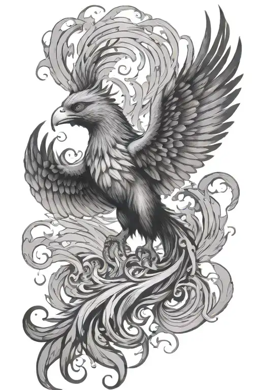 Phoenix Rising From The Ashes