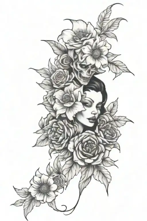 Floral Horror Movie Characters