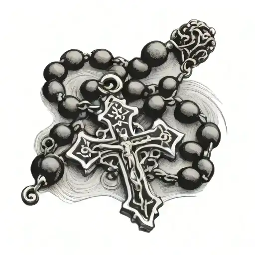 Italian Rosary Beads Memorial