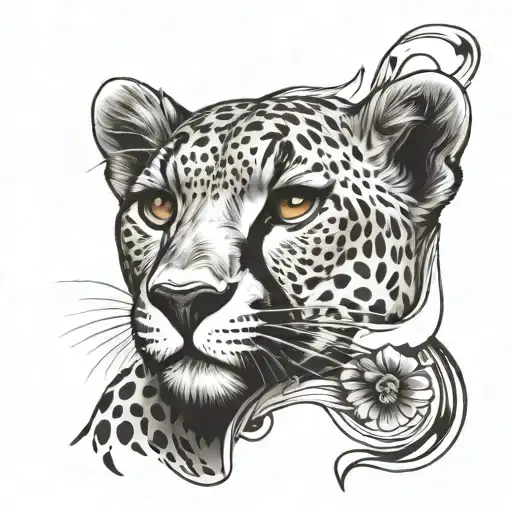 Cheetah Pretty Modern Skeleton