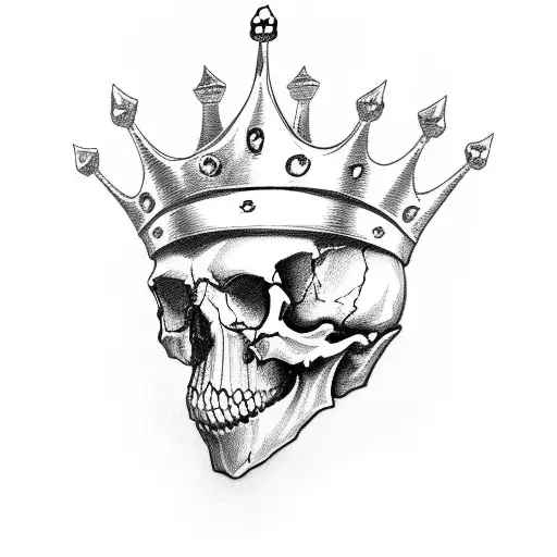 Skull With A Painful Crown