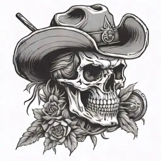 Badass Farmer Skull