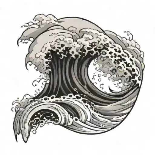 Name Laquisha With Ocean Wave Behind It