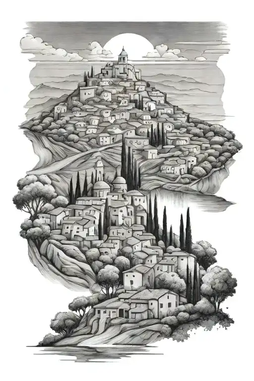 Realistic Italian Landscape