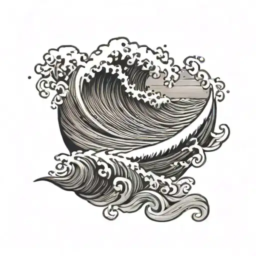 Small Wave With Quote