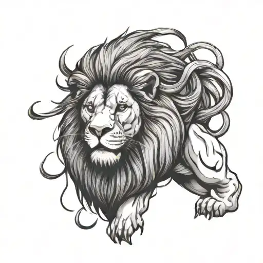 A Lion With Muscles