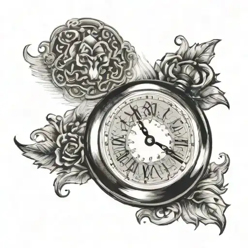 Pocket Watch With Full Moon