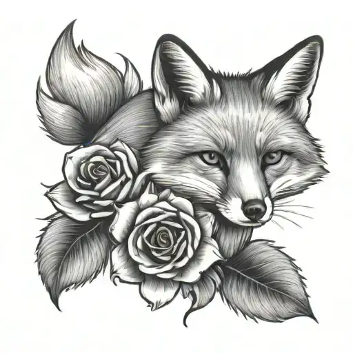 Fox And Roses Blooming