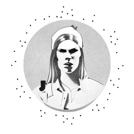 A Silhouette Of A Country Singer Surrounded By Lyrics