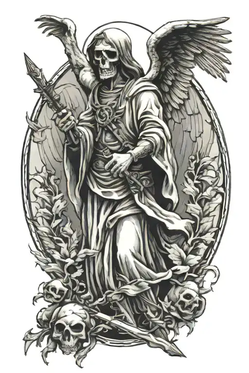 Death Pointing At Angel