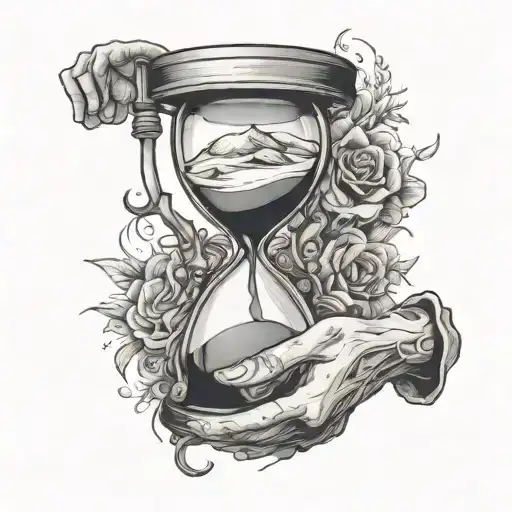 Hourglass In Hand Dead