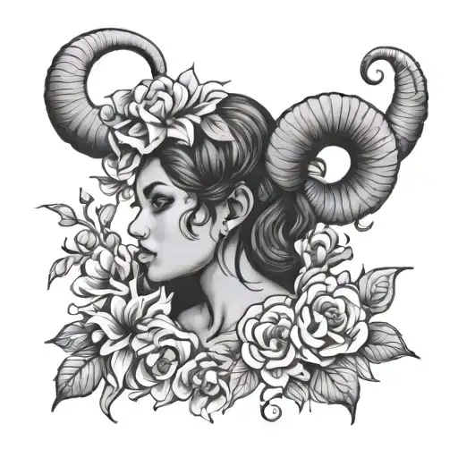 Aries Worrier Women With Flowers