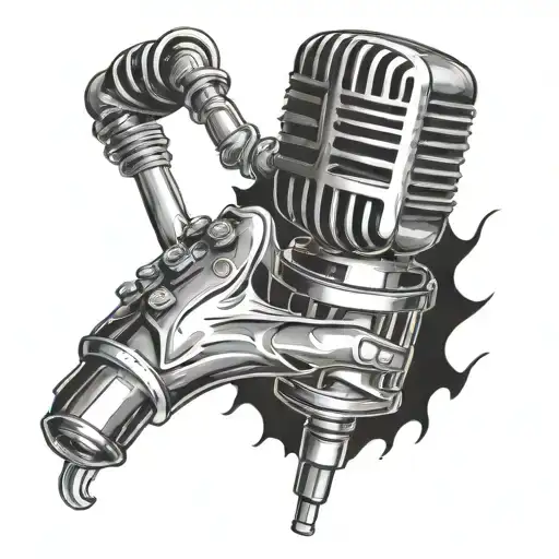 Pen Gun Microphone Surrounded My Music