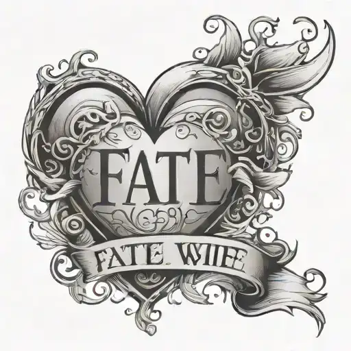 Heart With The Words Fate My Wife