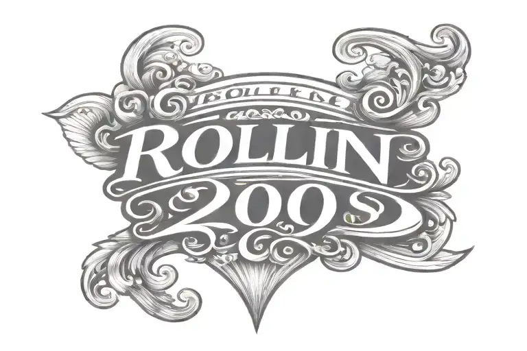 Rollin 20S Lettering Design