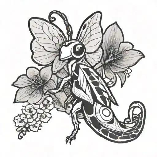 Orchid Mantis Animal Crossing Design Inspired Tattoo Featuring
