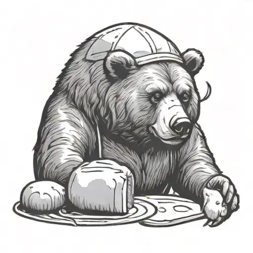 Bear Baking Bread