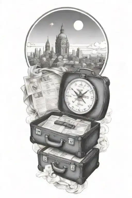 Add Clothes And A Passport In To Suitcase