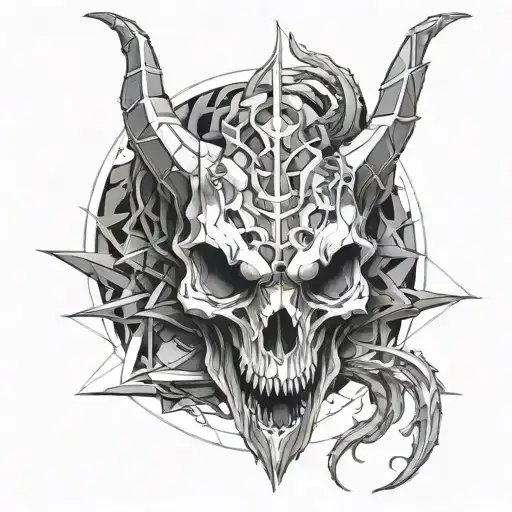 Dragon Skull Geometry Space