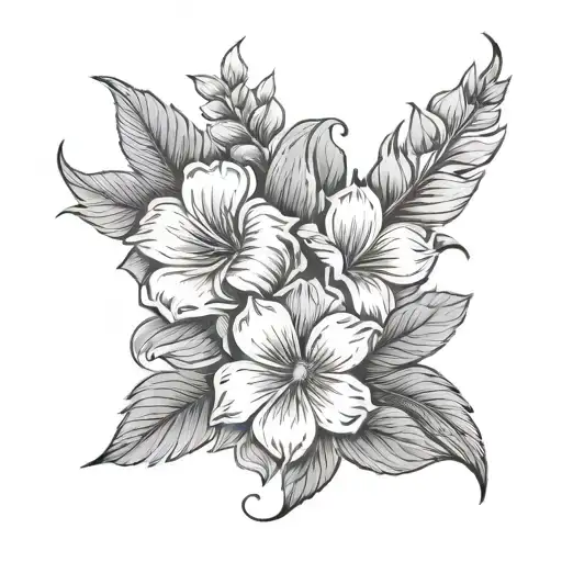 Flowers Wrapped And Word Attagirl