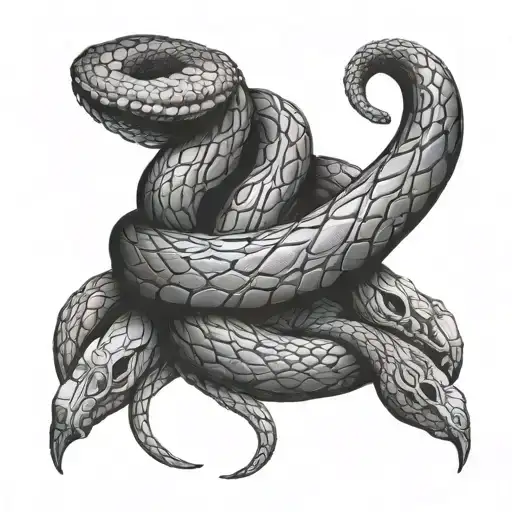 Snake Bracelet Around Hand