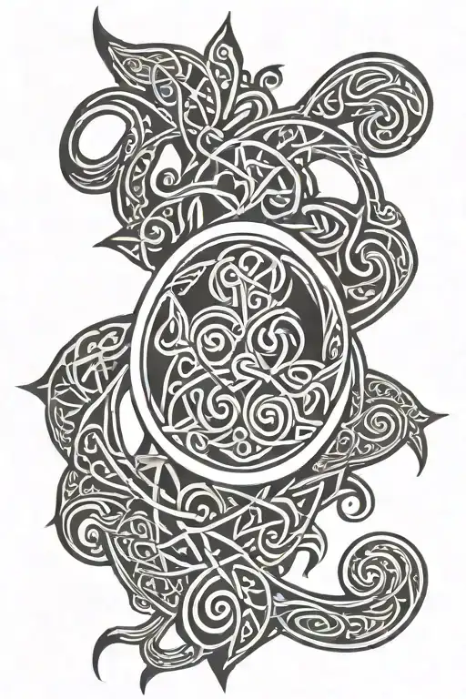 Celtic Father Daughter Symbol Tribal