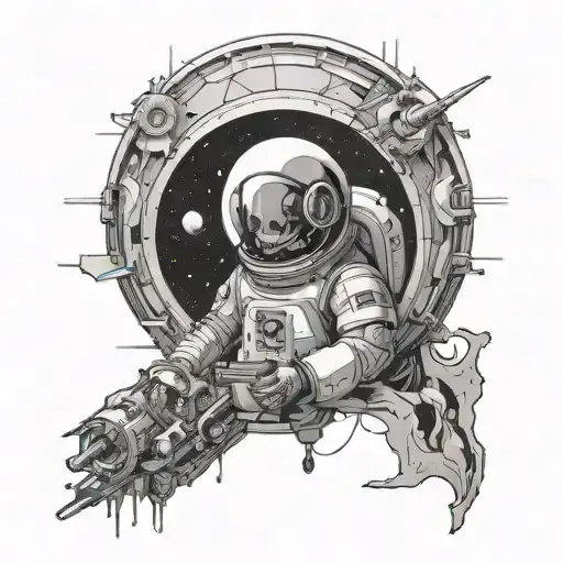 Space And Technology And Peaceful Zen Christian