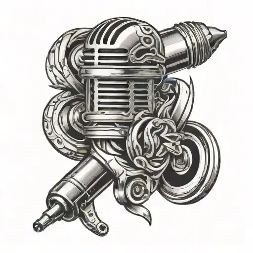 Pen Gun Microphone Intertwined