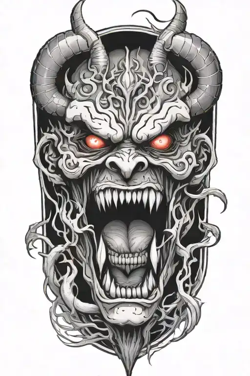 Demon Coming Out From Inside