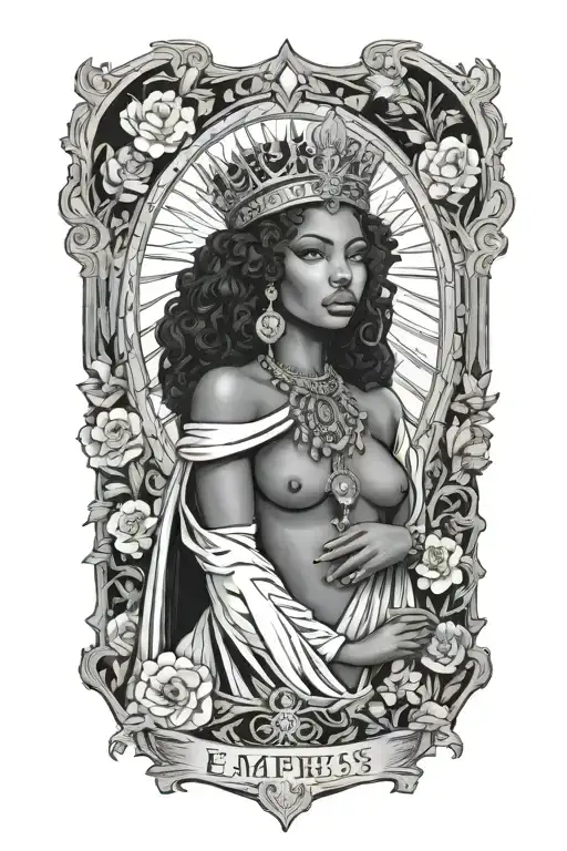 The Empress Tarot Card Black Woman