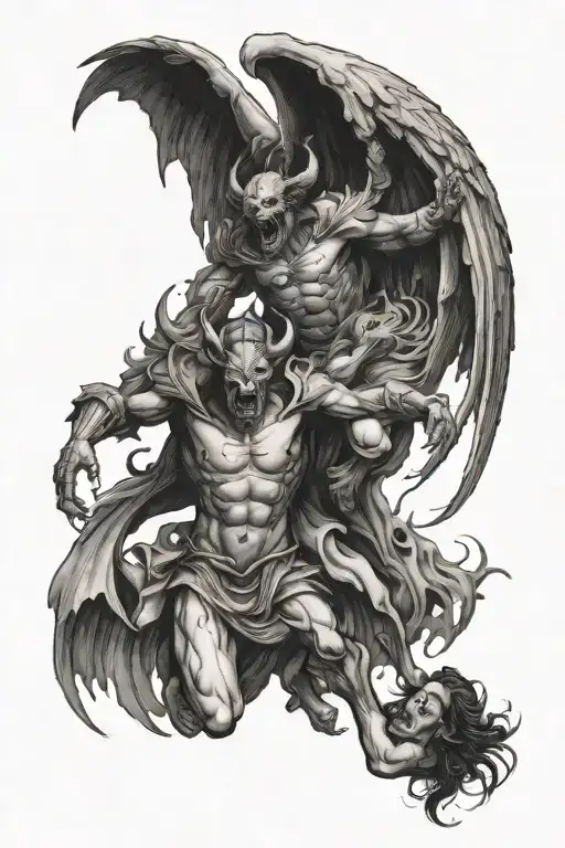 Demon Rising And Angel Falling