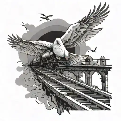 Railway Line Breaks Into Doves