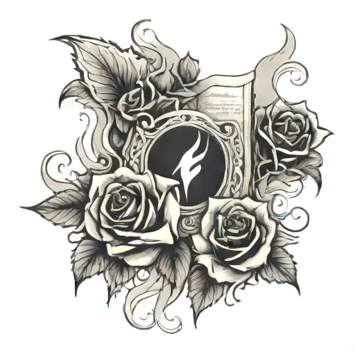 Ripped Scripture With Fire And Roses