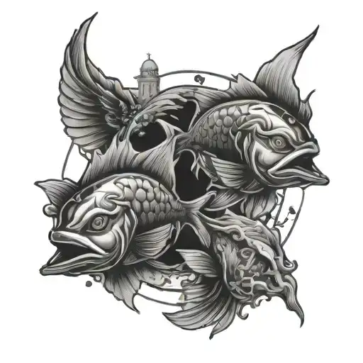 Pisces Zodiac Sign Ancient Ruins