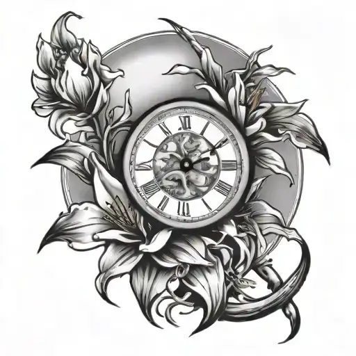 Clock Brocken Lilly Moon