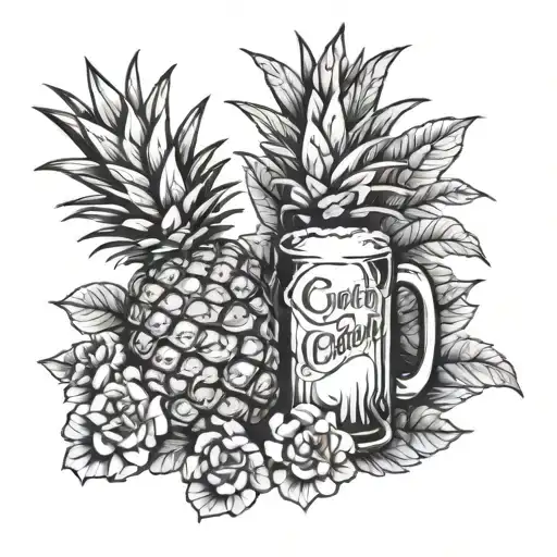 Pineapple Beer Baby Love Engagement