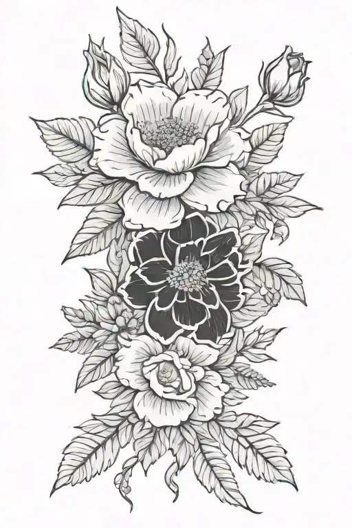 Floral Wrap My Arm Birth Month Flowers