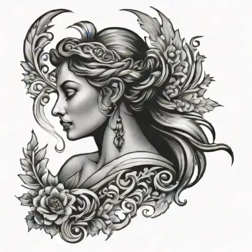 Virgo Tattoo Design Men