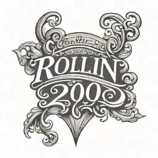Rollin 20S Lettering Design