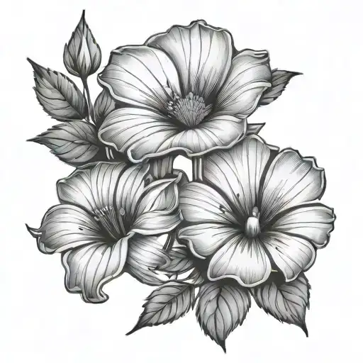 Daisy Flower Morning Glory Flower Shoulder