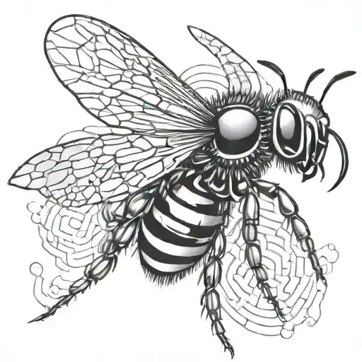 Half Cybernetic Bee