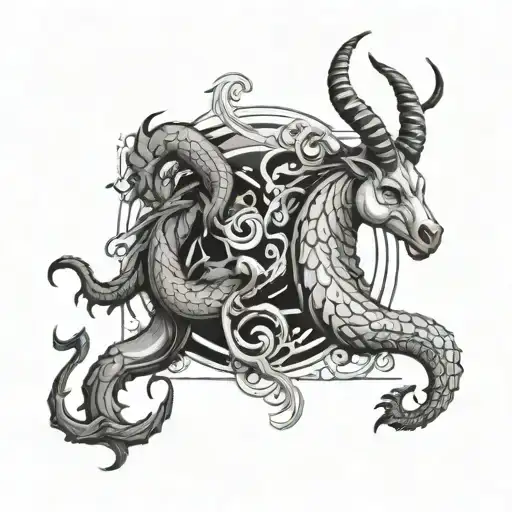 Capricorn And Scorpio Zodiac Symbol