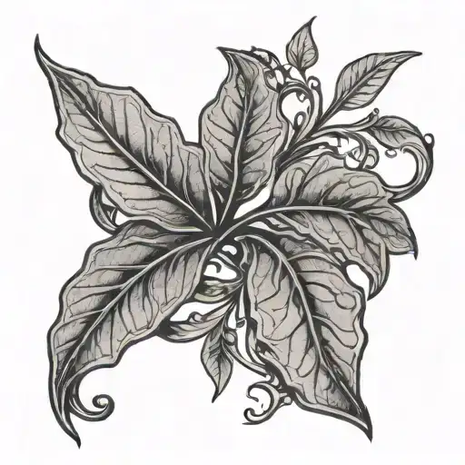 Leaf Twig Branch Elvish Contour Band Thin Wedding Ring