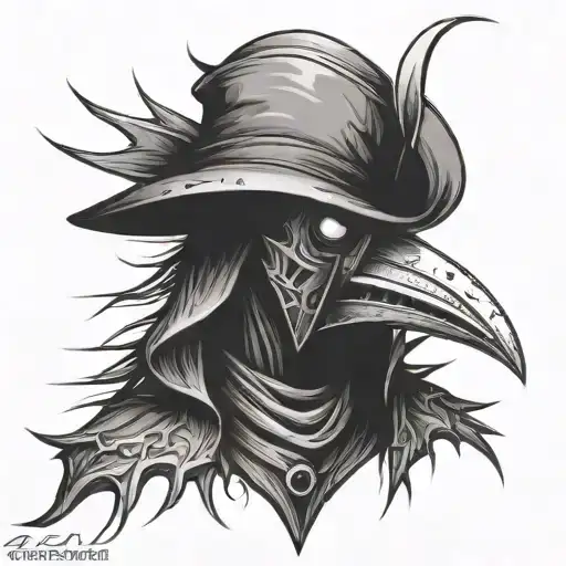 Dark Spiked Chaos Plague Doctor Simple