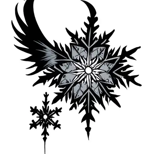 Gothic Snowflake Dark