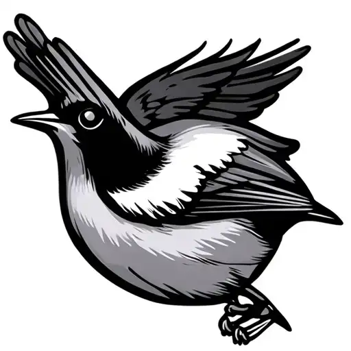 Angle Willy Wagtail Bird