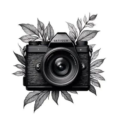 Camera With Nature Inside Lens