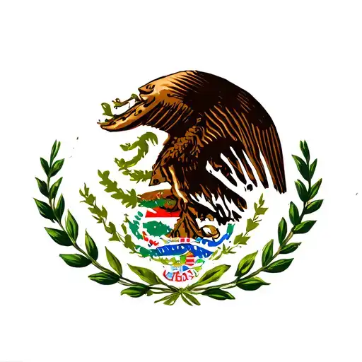 Mexican Flag And El Salvador Flag